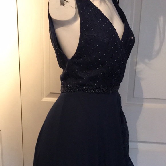 Mac Duggal Rhinestone Chiffon Gown, Dress - Picture 8 of 14